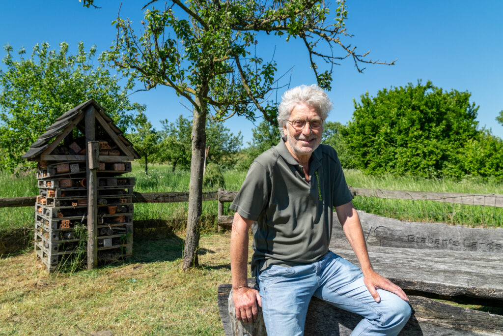 Vrijwilliger René van den Heuvel van het Brabants Landschap in Natuurgebied Keent
